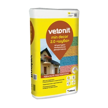 Вебер Декоративная минеральная штукатурка "Шуба" 1,5 мм мин Зима (25 кг)