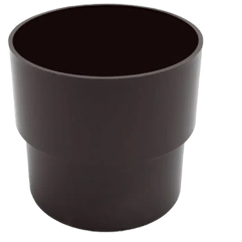 Соединитель труб  FINEBER D80 RAL 8017 (20шт/уп)