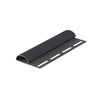 Комплект финишных профилей для подшивки карниза, цвет серый, графит 10 штук по 1,5м