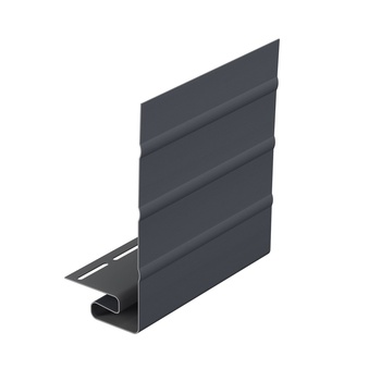 J фаска Docke, 3м х 20шт цвет Графит / фаска для софитов кровли и сайдинга для серии Standart и Premium