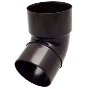 Колено трубы FINEBER D80, 67 градусов RAL 8017 (20шт/уп)