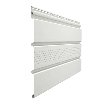 Docke Софит частично перфорированный 3м х 1шт, серия PREMIUM Пломбир, площадь 0,92 м2, виниловые сайдинг панели для кровли, подшивка крыши