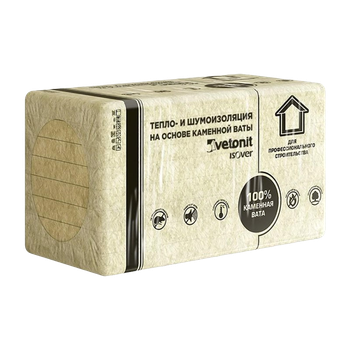 Плита теплоизоляционная VETONIT ФАСАД ОПТИМА 1000*600*100 3 шт. 0,180 м3 ПАЛЛЕТ
