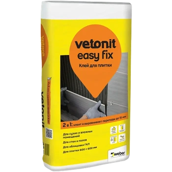 Вебер Клей плиточный Easy Fix, (25 кг)