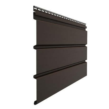 Docke Софит сплошной 3м х 5 шт, серия PREMIUM Шоколад, площадь 4,6 м2, виниловые сайдинг панели для кровли, подшивка крыши