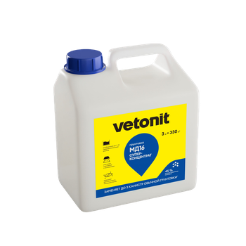 Грунтовка Weber Vetonit-суперконцентрат MD 16 (3 л)