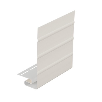 J фаска Docke цвет пломбир 3м х 10шт/ для закрытия торцов панелей сайдинга и софитов кровли для серии Standart и Premium